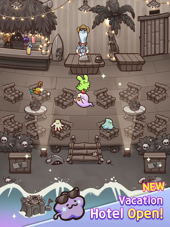 Idle Ghost Hotel: Tycoon Game iPad  Screenshots