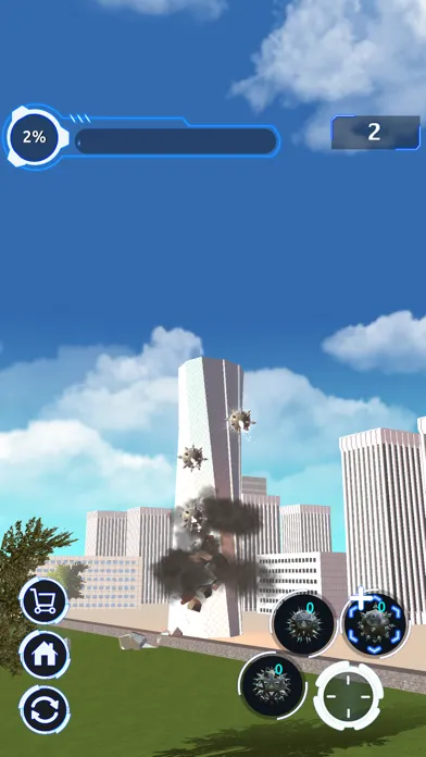 Tangkapan layar City Demolish: Rocket Smash!