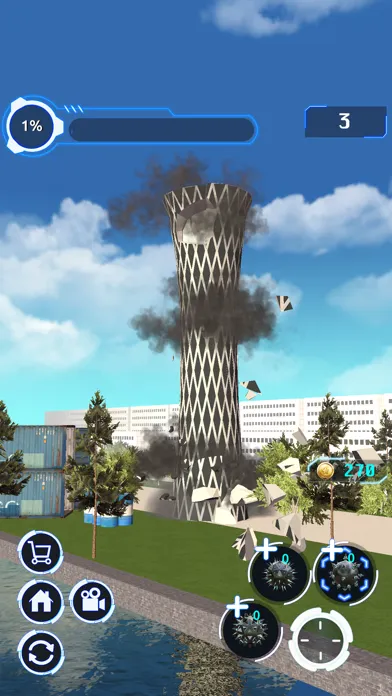 Tangkapan layar City Demolish: Rocket Smash!