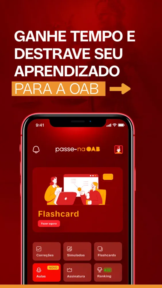 Capturas de tela do Passe na OAB