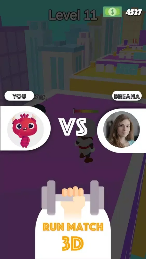 Tangkapan skrin Match Run : 3D