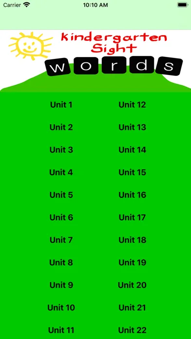 Kindergarten Sight Word(s) Screenshots