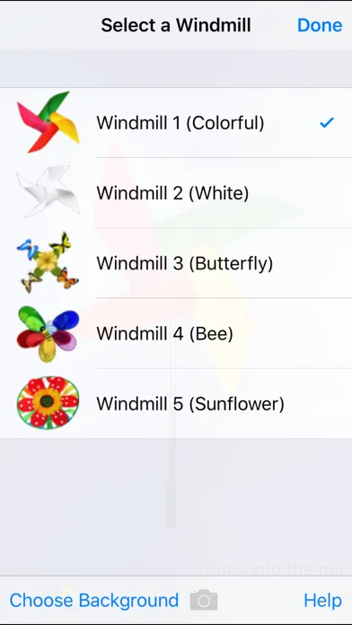 Ảnh chụp màn hình của a FREE blowable pocket windmill