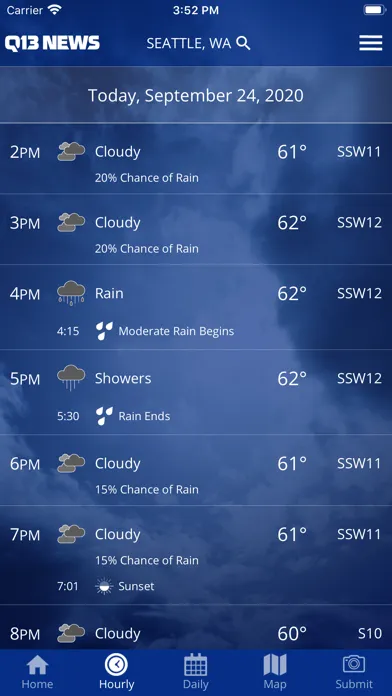 FOX 13 Seattle Weather App سکرین شاٹس