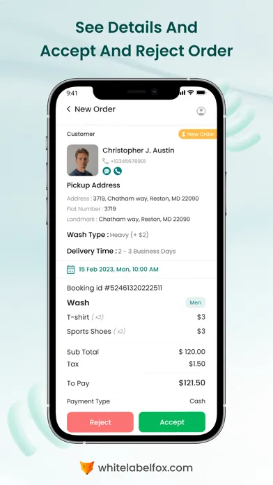 Captures d'écran de Fox-Laundry Provider