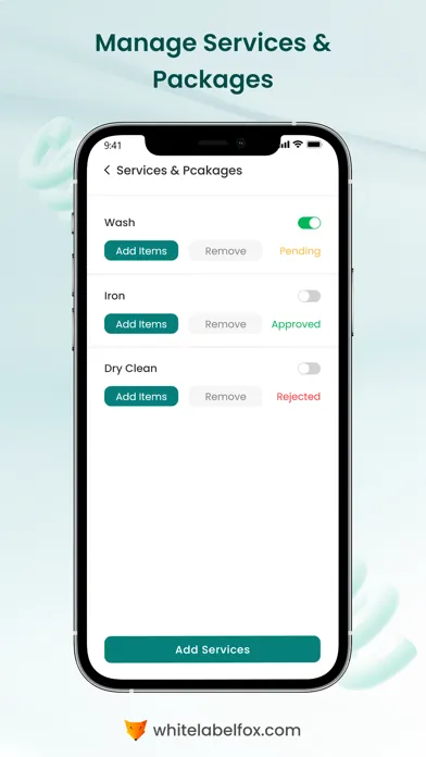Captures d'écran de Fox-Laundry Provider