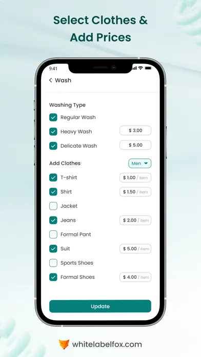 Captures d'écran de Fox-Laundry Provider