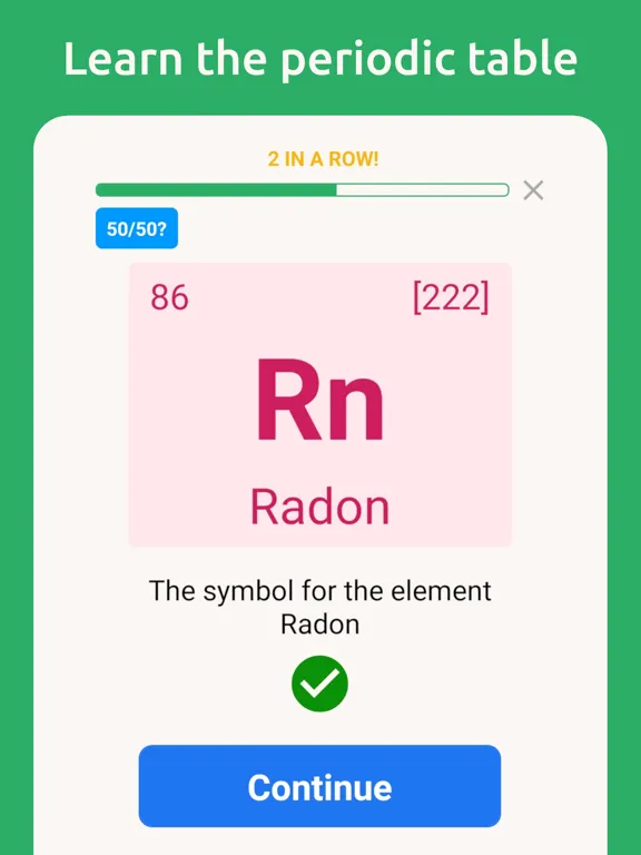 Chemistry: Periodic Table Quiz iPad  Screenshots