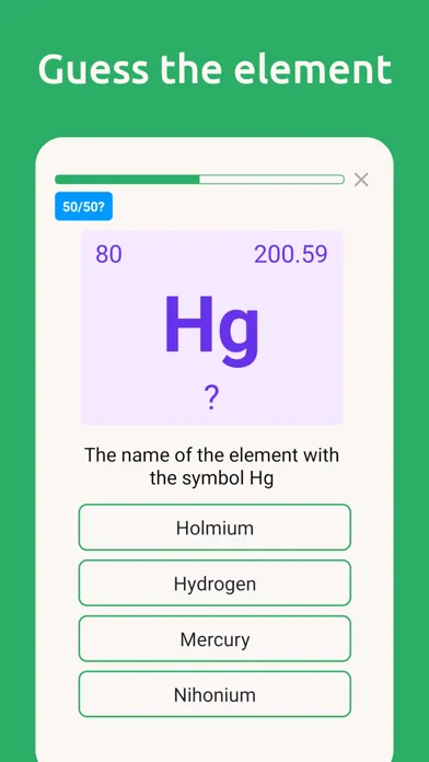 Chemistry: Periodic Table Quiz Screenshots
