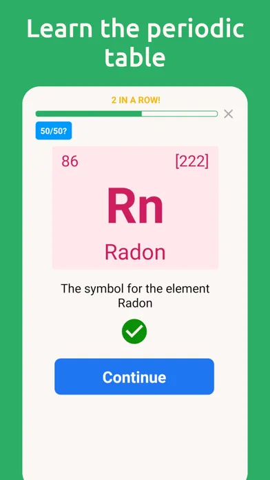 Chemistry: Periodic Table Quiz Screenshots
