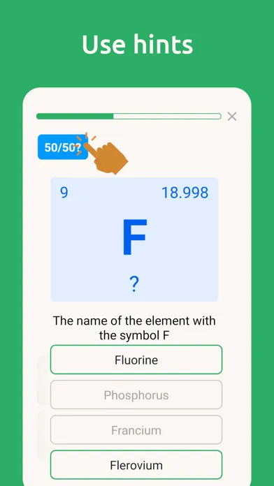 Chemistry: Periodic Table Quiz Screenshots
