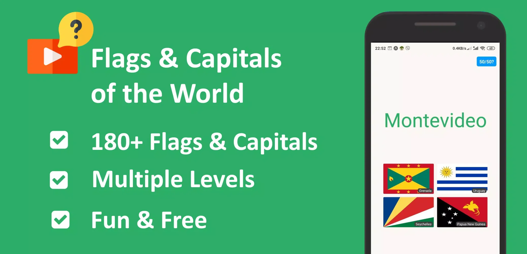 Flags & Capitals Screenshots