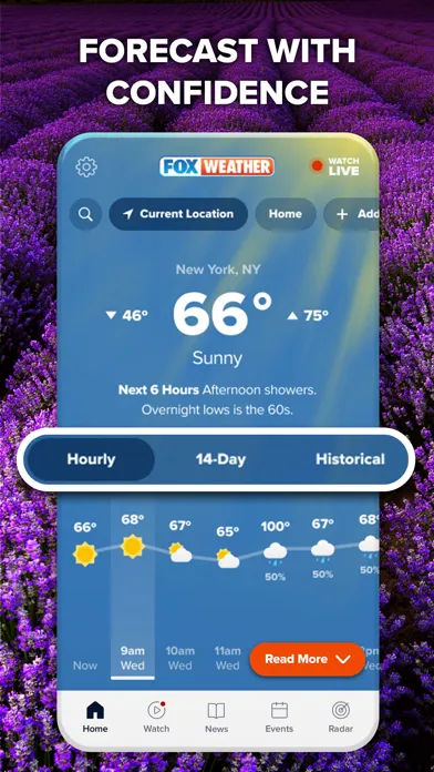 FOX Weather: Daily Forecasts स्क्रीनशॉट