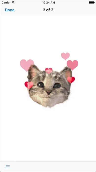 Little Kitten Stickers スクリーンショット