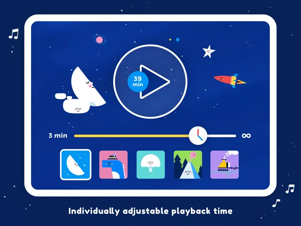 Tangkapan layar Little Slumber Lullaby Music iPad 