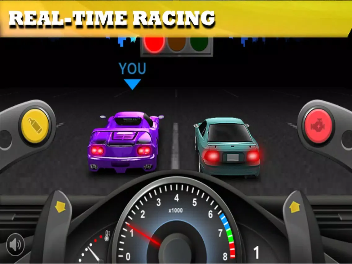 Drag Race 3D - Classic CSR Street Racing Car Games On Mobile iPad  スクリーンショット