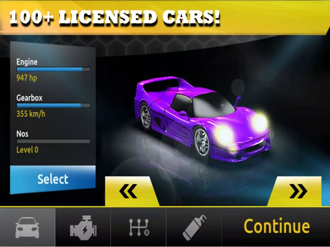 Drag Race 3D - Classic CSR Street Racing Car Games On Mobile iPad  スクリーンショット