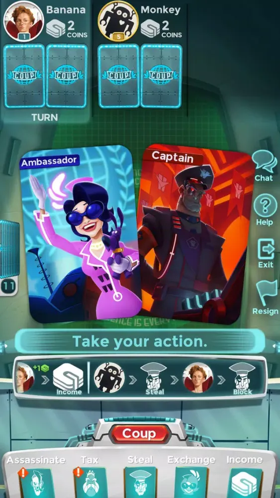 Capturas de pantalla de Coup Board Game