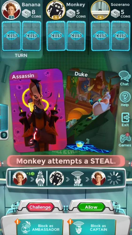 Capturas de pantalla de Coup Board Game