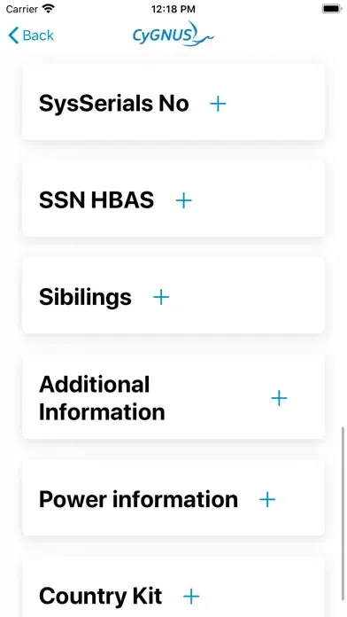CyGNUS App Ekran Görüntüleri