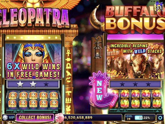 Zrzuty ekranu Buffalo 5-Reel Deluxe Slots iPad 