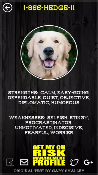 Capturas de tela do CattleHedging Personality Quiz