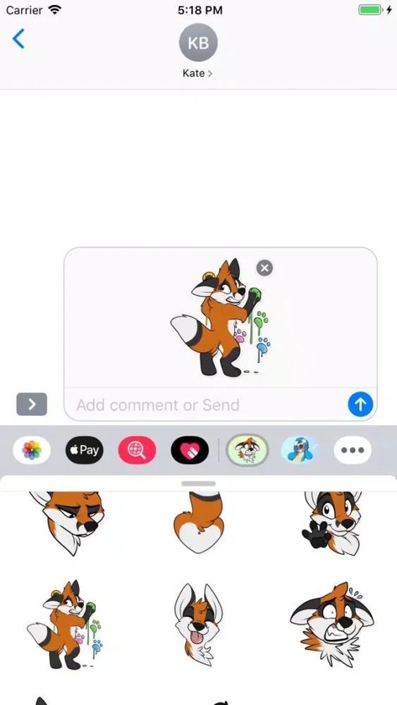 Fox Animal Stickers & Emojis应用截图