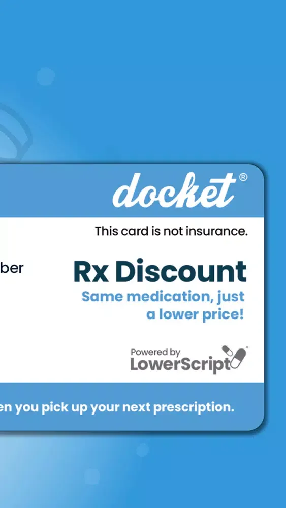 DocketRx™ - Pharmacy Discounts Screenshots