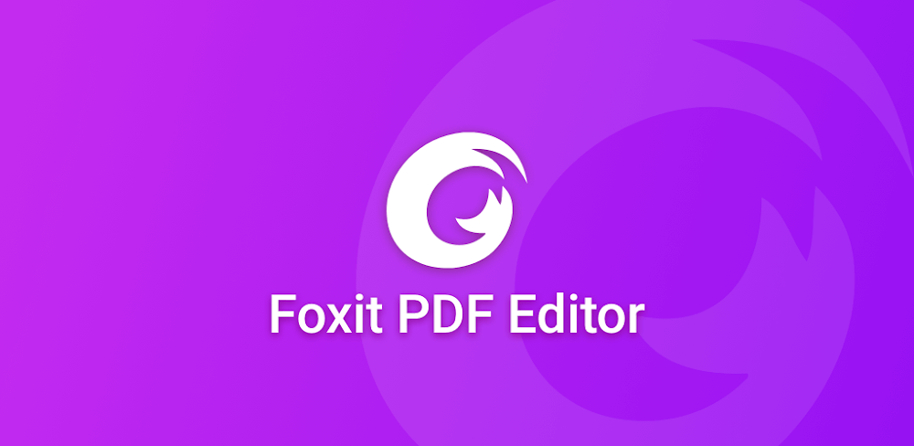 Foxit PDF Editor