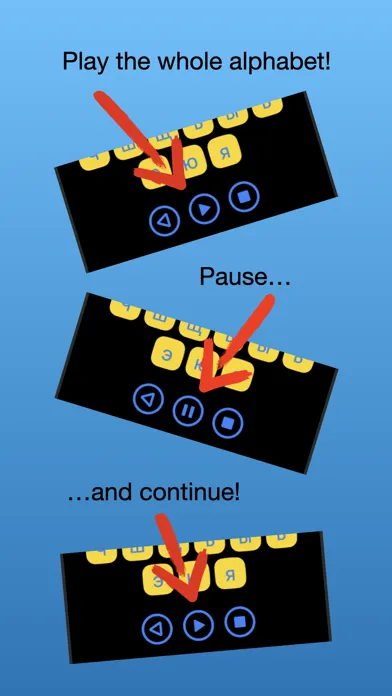 ภาพหน้าจอของ Russian Alphabet - See & Hear