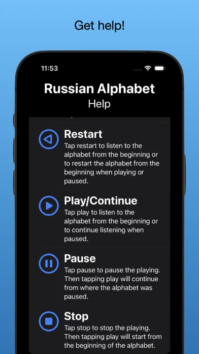 ภาพหน้าจอของ Russian Alphabet - See & Hear