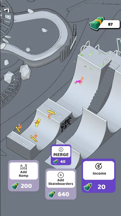 Capturas de tela do Idle Skates