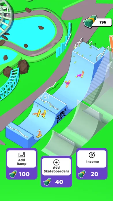 Capturas de tela do Idle Skates