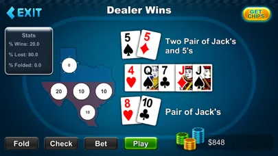 Texas Hold'em Bonus Poker Screenshots