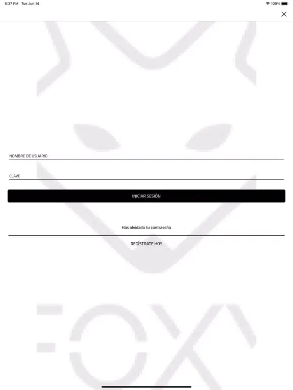 Ảnh chụp màn hình của Foxy Brands iPad 