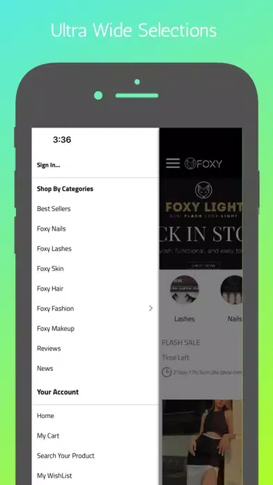 Ảnh chụp màn hình của Foxy Brands