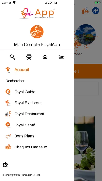 Tangkapan layar FoyalApp