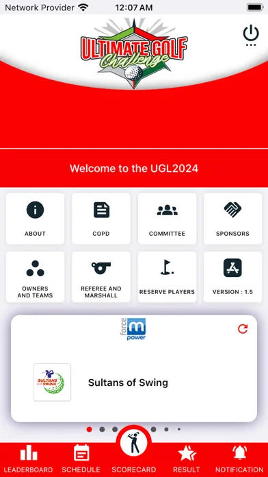 Capturas de tela do UGC 2025