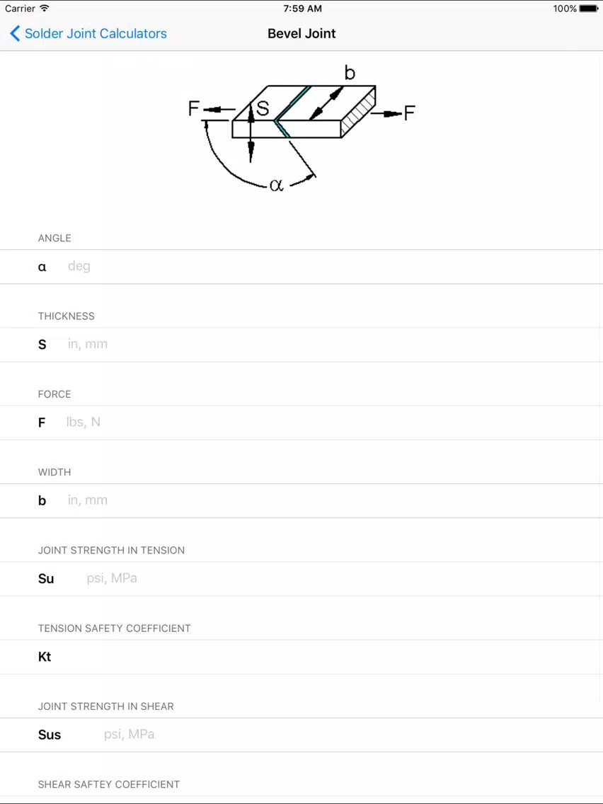 Solder Joint Calculators - Plumber, Electronics iPad  स्क्रीनशॉट