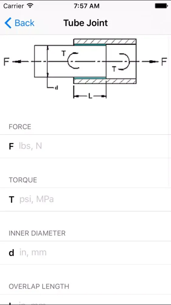 ภาพหน้าจอของ Solder Joint Calculators - Plumber, Electronics