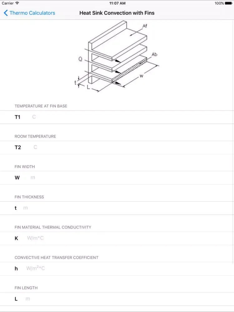 Captures d'écran de Thermodynamics Calculators - Mechanical Engineers iPad 