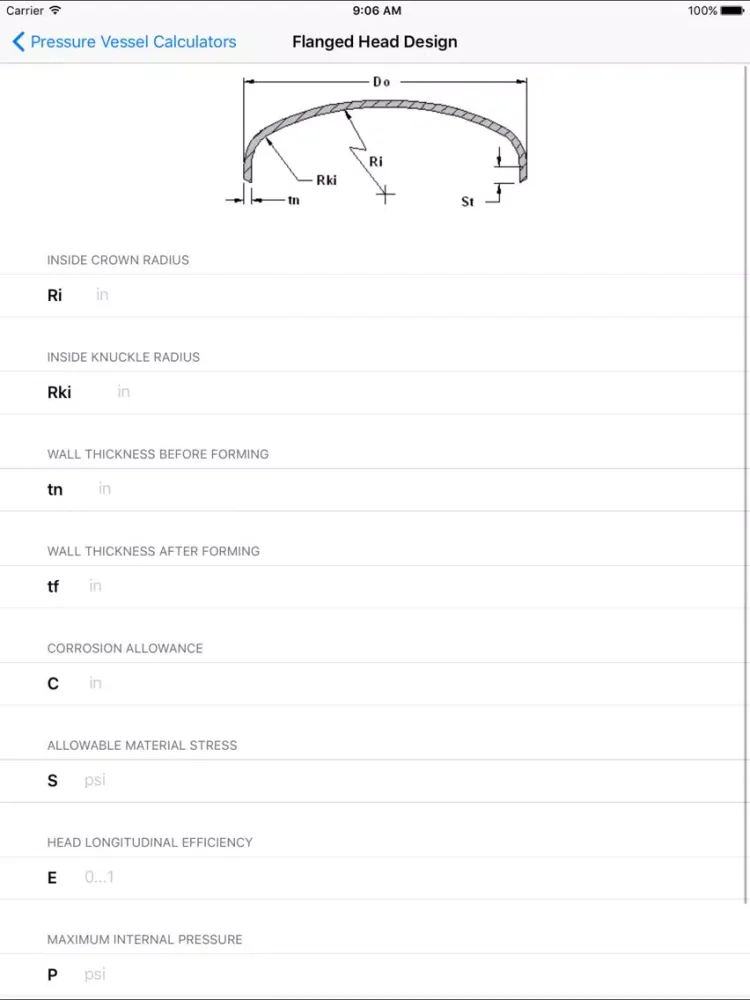 صور Pressure Vessel Calculators - Mechanical Engineers iPad 