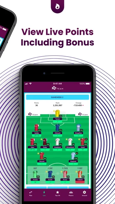 FPL Team Screenshots