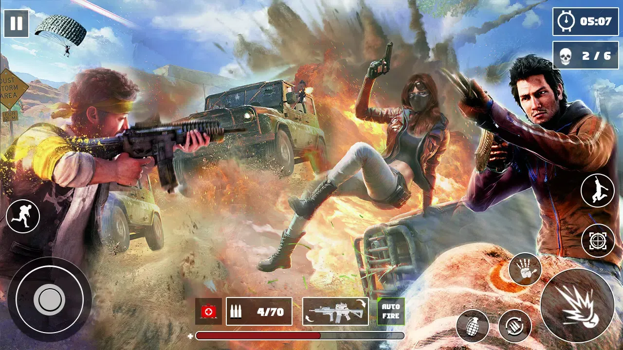 Capturas de tela do Survival Squad Fire battle PVP