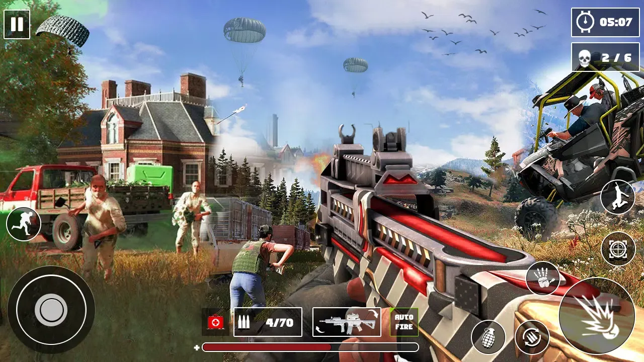 Capturas de tela do Survival Squad Fire battle PVP