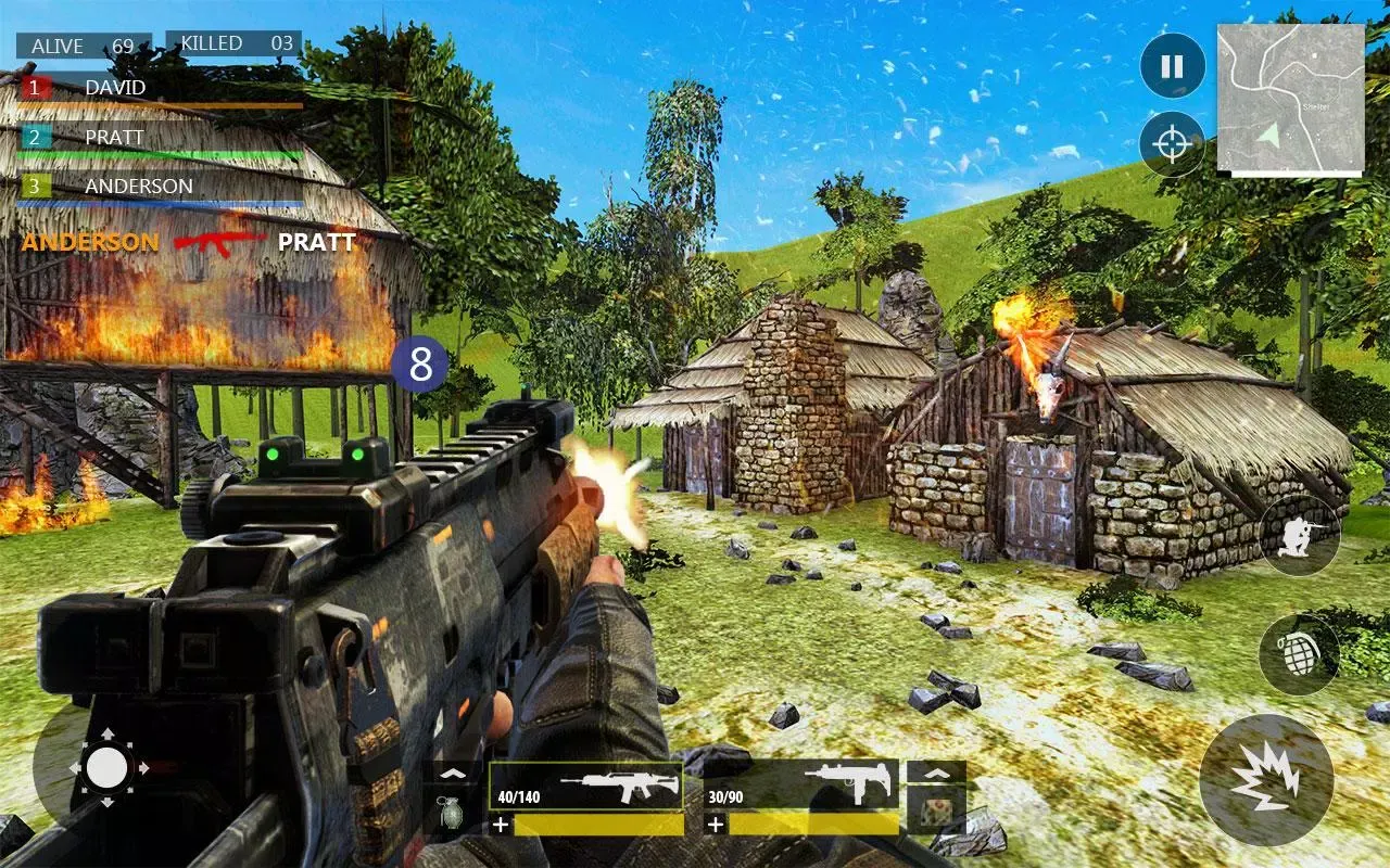 Captures d'écran de Fps War: Free Survival Battleground