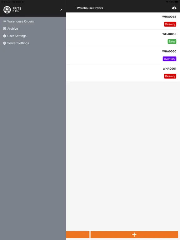 Tangkapan layar 4PS Magazijn iPad 