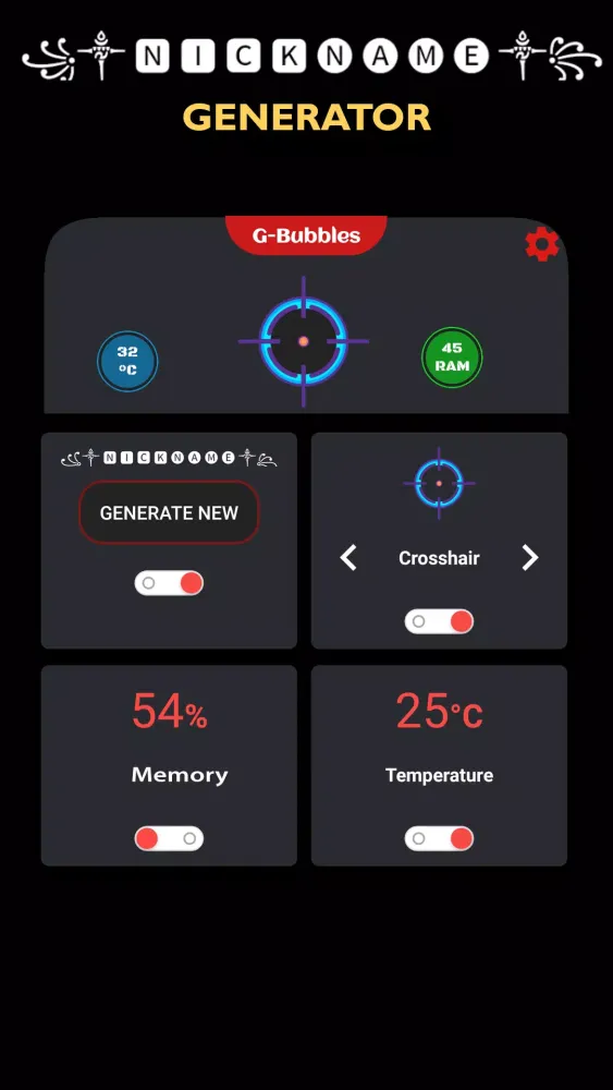 Crosshair & Nickname Generator Screenshots