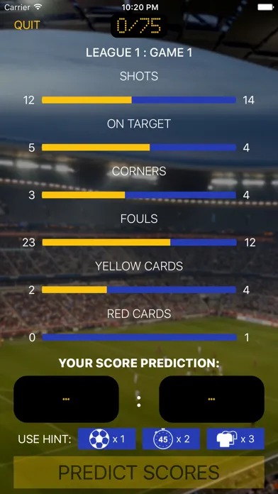 Footy Stats: Score Predictor應用截圖