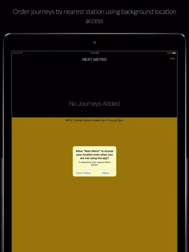 Next Metro : Timetable for Tyne & Wear iPad  स्क्रीनशॉट
